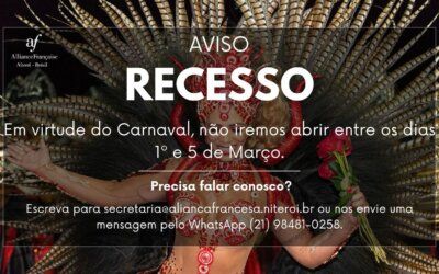 Aviso recesso de Carnaval