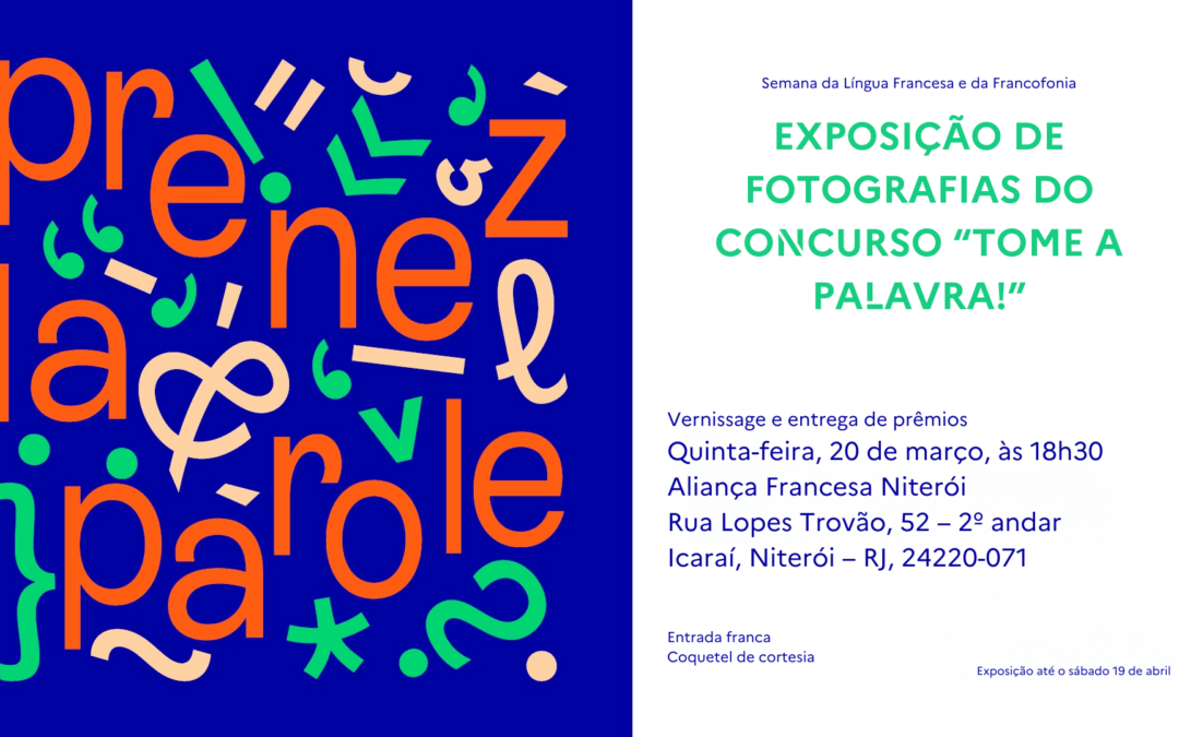 Exposição de fotografias do concurso “Tome a palavra!”