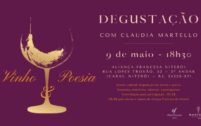 Degustação vinho e poesia